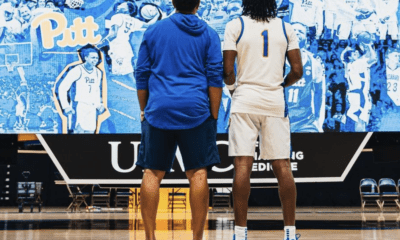 Pitt head coach Jeff Capel visited 2025 Pitt commit Omari Witherspoon on Thursday.